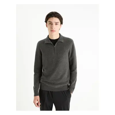 Celio Sweater with Zip Collar Felinodek - Men's