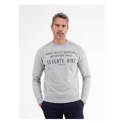 Light gray men's sweatshirt LERROS - Men