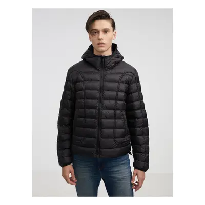 Men's Black Quilted Winter Jacket Diesel - Men's