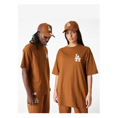 Brown unisex t-shirt New Era League essentials lc os tee LOSDOD - Men's