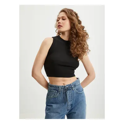 Black Women Crop Top Guess Edie - Women