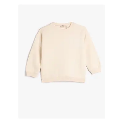 Koton Basic Sweatshirt Ruffled Crew Neck