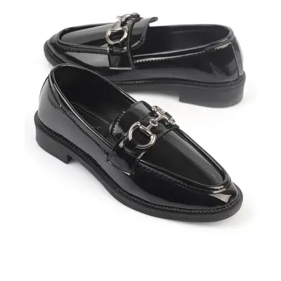 Capone Outfitters Women's Loafer with Metal Buckle