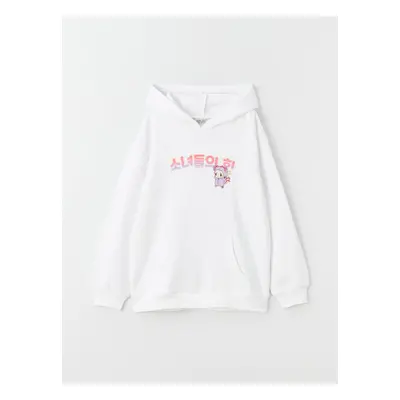 LC Waikiki Printed Long Sleeve Girls' Hoodie