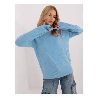 Light blue women's turtleneck