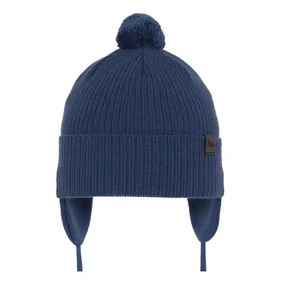 AGBO Boy's spring/ autumn hat blue Axel with pompom