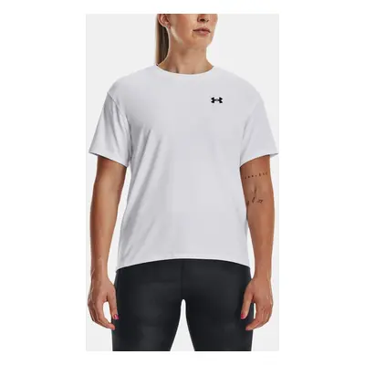 Under Armour T-Shirt UA Esential Cttn Stretch Tee-WHT - Women