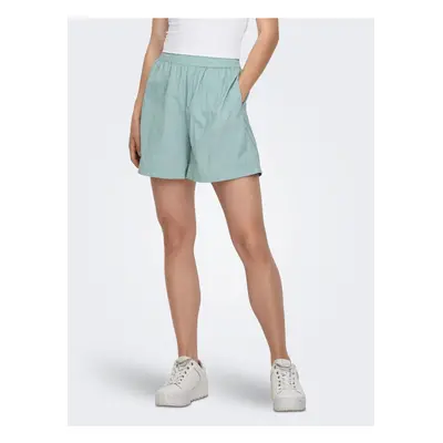 Light Green Womens Rustling Shorts ONLY Nellie - Women