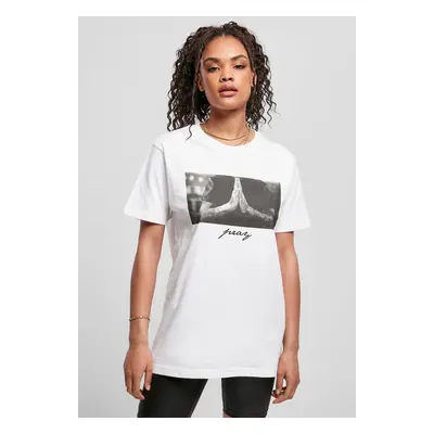 Women's T-shirt Pray Tee white