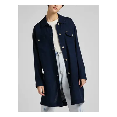 Dark Blue Denim Shirt Light Coat Lee - Women