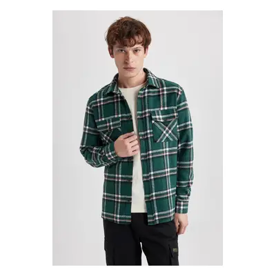 DEFACTO Regular Fit Checkered Lumberjack Long Sleeve Shirt