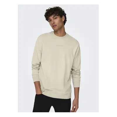 Beige men's sweatshirt ONLY & SONS Levi Life - Men