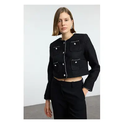 Trendyol Black Limited Edition Crop Jacket