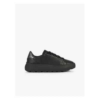 Geox Spherica Black Women's Leather Sneakers - Women