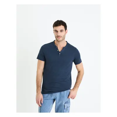 Celio T-shirt henley Cegeti - Men's