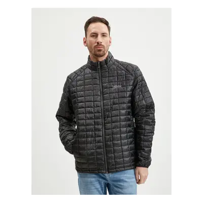 Black Mens Light Quilted Jacket Guess Super Light - Men