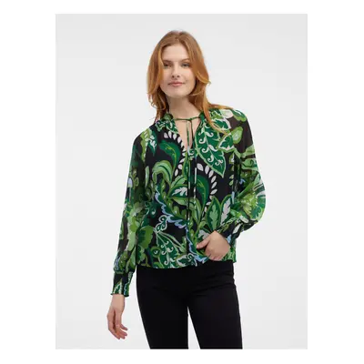 Orsay Green Ladies Patterned Blouse - Women