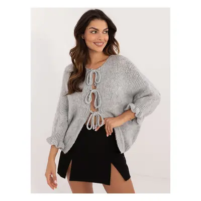 Grey women's oversize sweater