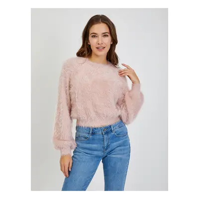 Pink Ladies Sweater with Balloon Sleeves ORSAY - Women