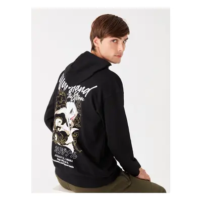 LC Waikiki Long Sleeve Printed Men's Hoodie