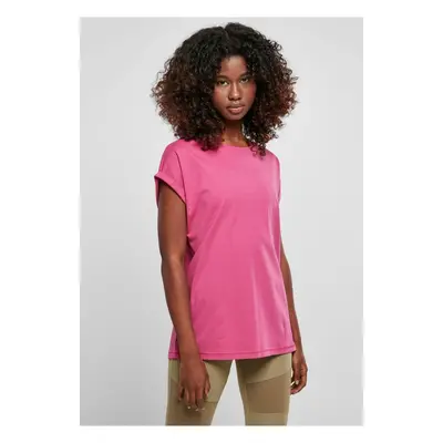 Women's T-shirt with extended shoulder light purple