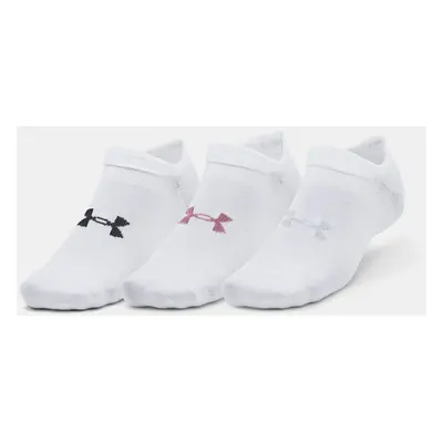 Under Armour Socks UA Essential No Show 3pk-WHT - unisex