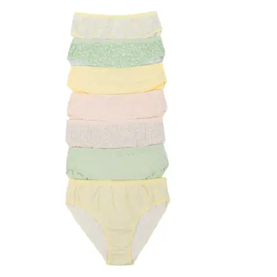 Women's cotton panties with print 7-pack