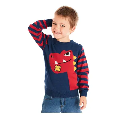 Denokids Funny Dino Boy's Sweater