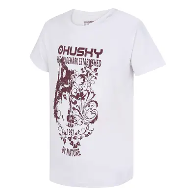 Children's functional T-shirt HUSKY Tash K white