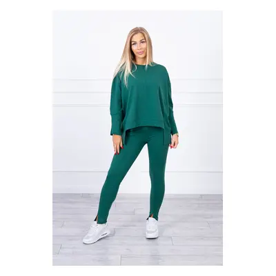 Complete with oversize blouse green