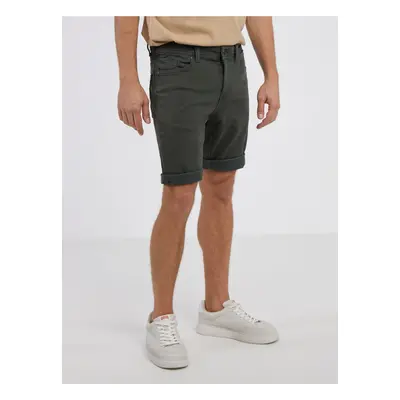 Khaki Mens Denim Shorts LERROS - Men