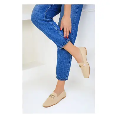 Soho Beige Women's Flats