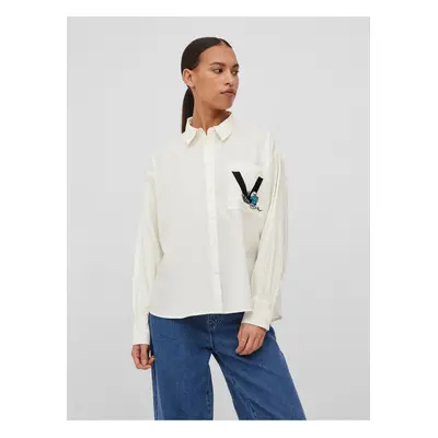 White Ladies Shirt VILA Smurfy - Women