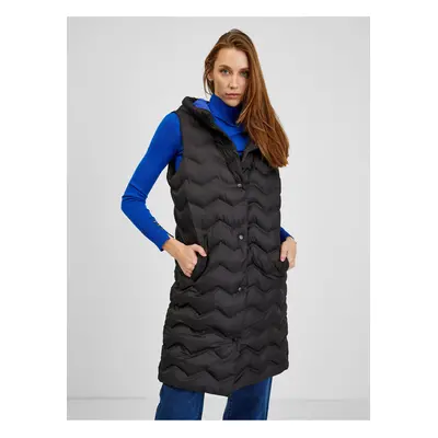 Orsay Black Ladies Quilted Vest - Women