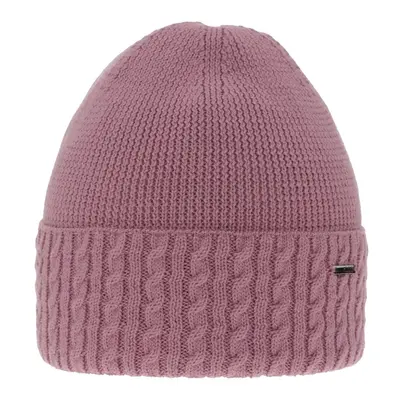 AGBO Woman's winter hat in violet merino wool Febe