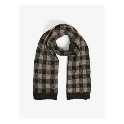 Black and brown women's plaid scarf VILA Vilibby - Women