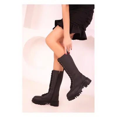 Soho Black Matte Women's Boots