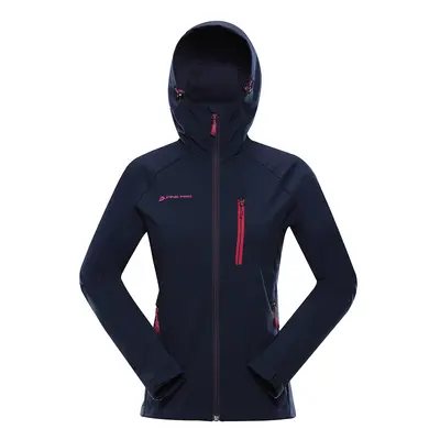 Women's softshell jacket with membrane ALPINE PRO ZORRA mood indigo