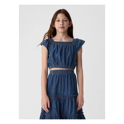 GAP Kids' Denim Crop Top - Girls