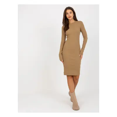 Dress-EM-SK-672.04P-dark beige