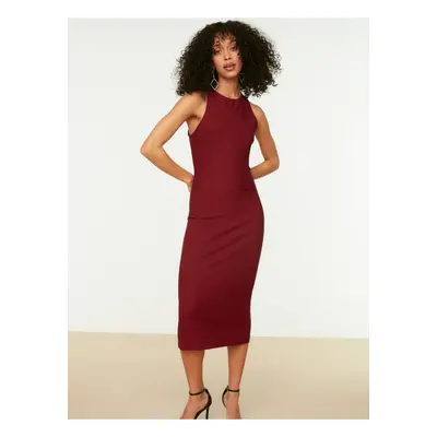 Burgundy Dress Trendyol - Women