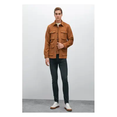 Koton Men's Camel Hair Jacket