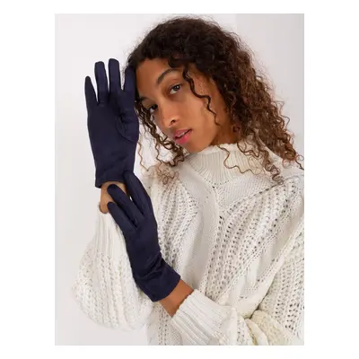 Women's Navy Blue Touch Gloves