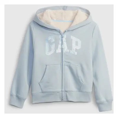 GAP Kids Sweatshirts sherpa logo - Girls