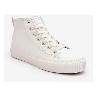 Women's insulated sneakers with zipper White Big Star