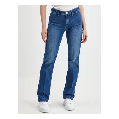 Dark blue women straight fit jeans Guess Sexy Straight Marina - Women