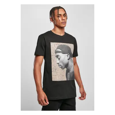 Background Tupac Cracked Tee Black