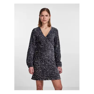 Women's Grey Sequin Dress Pieces Kam - Women's