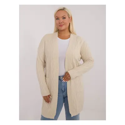 Light beige sweater in larger size