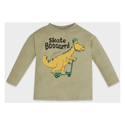 DEFACTO Baby Boy Regular Fit Crew Neck Dinosaur Printed Long Sleeve T-Shirt D5794A5Ns